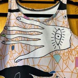 Coalition Snow Abstract Graphic Tank Top